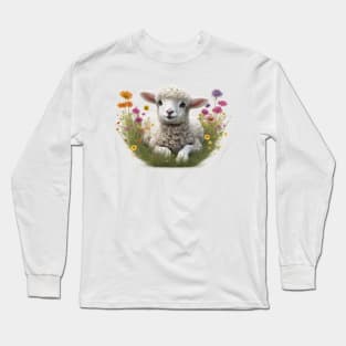 Cute baby lamb Long Sleeve T-Shirt